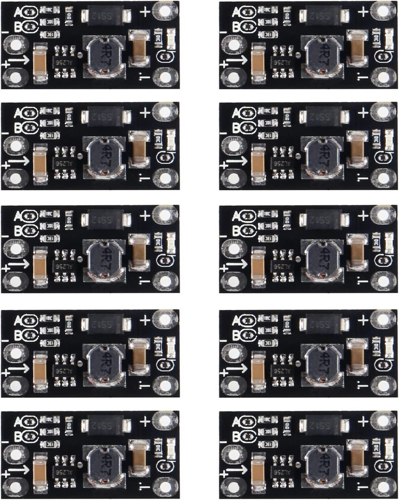 10pcs 3.7V to 5V 8V 9V 12V Mini DC-DC Boost Module Step Up Board with LED Indica