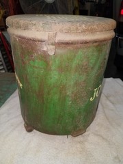 John Deere Vintage Antique 2-Row Corn Bean Seed Planter seed Box original