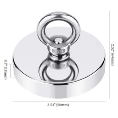 Magnet Fishing Kit with Case Fishing Magnets 1000 LBS Pulling Force Super Strong