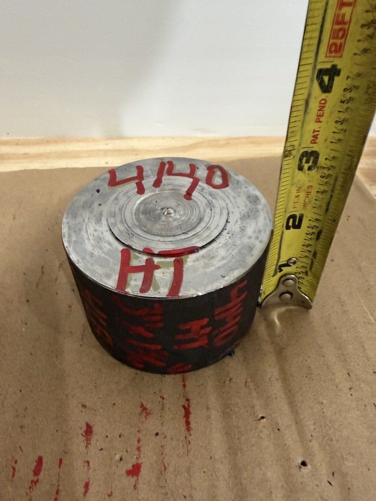 One Piece 4140 Hot Rolled Steel Bar Round Stock Heat Treated 3” OD x ~1 3/4”