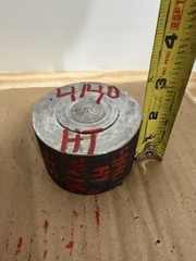 One Piece 4140 Hot Rolled Steel Bar Round Stock Heat Treated 3” OD x ~1 3/4”