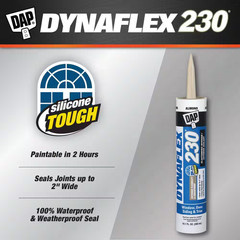 Dynaflex 230 10.1 Oz. Almond Premium Elastomeric Exterior/Interior Window, Door