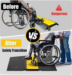 Rubber Cable Protector Ramp 5 Channel ADA Compliant Low Profile Drive Over