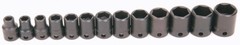 13pc 7 – 19mm 3/8″Drive 6 Point Impact Shallow Clip Rail Socket Set Williams USA