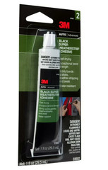 3M Black Super Weatherstrip Adhesive, 03602, 1 Oz, 24 Per Case, 24.00 per case