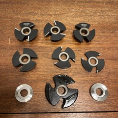 Advantage 285-8514 6 pc Shaper Cutter Entry Door set Cove &Bead 3/4″ Bore & more