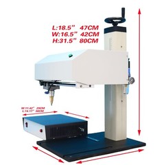 Pneumatic Metal Marking Machine 12x8in Engraving Logo Machine with Rotary Tools