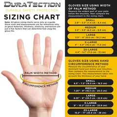 Dura-Gold HD Black Nitrile Disposable Gloves, Box of 100, Size Medium, 6 Mil