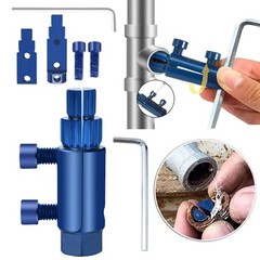 Pipe Thread Extractor compatible with wrenches due to its hexagonal design
