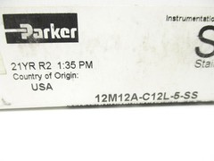 PARKER 12M12A-C12L-5-SS NSMP