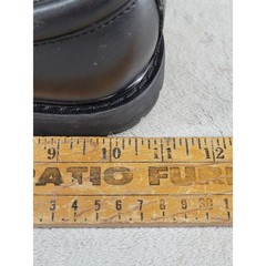 Skechers Work Boots Relaxed Fit Memory Foam Slip Resistant Black Leather 7.5