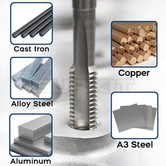 1 1/2″-12 UNF Thread Tap Right Hand, HSS 1-1/2 x 12 UNF Straight Fluted Tap