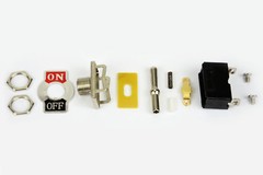 Heavy Duty Toggle Switch 20A 125V (ON)-OFF-(ON) DPDT 6 Terminal Momentary 2 SIDE