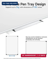 Magnetic White Board Hanging 18″ x 12″ for Wall, Small Dry Erase Board for Kids,
