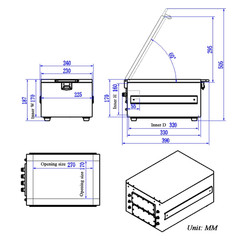 TOJOIN Small Manual 5G RF Shield Box/Rf Shield Chamber/Rf Enclosures 0.8-6Ghz, w