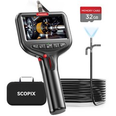 10ft/5ft SCOPIX 360° 2Way Articulating Borescope Endoscope Inspection Camera 6MM