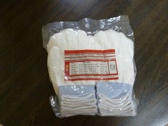 NEW Pure Touch nylon glove liners full finger 20 PAIR White with Blue cull