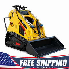 Mini Skid Steer Loader 13.5HP Runtong Engine Compact Stand On Loader Bucket EPA