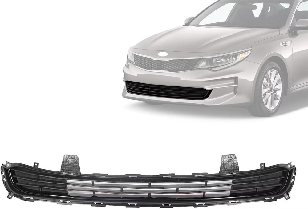 Front Bumper Lower Grille Compatible with 2016 2017 2018 Kia Optima EX LX Matte