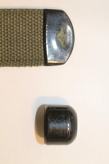 Military Web Strap End Tip, 1 1/2″ Mil-Spec Webbing Ball Tip, Black. Lot of 10