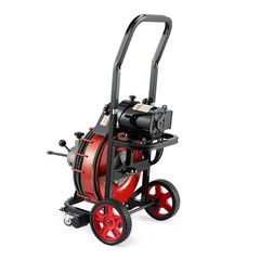 100′ x 1/2″ Drain Cleaner Electric Sewer Snake Cleaning Machine with 4 Cutter