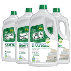 Quick Shine Multi-Surface Floor Finish-Polish 64oz-4pk | Safer Choice, No PFA…