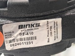 Binks 2.8 Gallon Pressure Tank Zinc Plated Double Regulator 83C-221