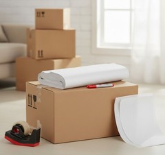 Packing Paper Sheets, 100 Pack, 12″ x 24″, White Newsprint