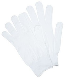 Memphis 9633LM Men’s White Nylon Work & Safety Gloves, Large (12 Pair)
