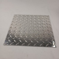 12″ x 12″ Diamond Plate Aluminum .125″ Thick (1/8 in) – Treadplate, 3003 Alloy