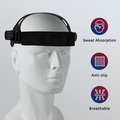 TRQWH True Color Auto Darkening Welding Helmet with Light & Helmet Headband