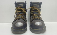 Dr. Martens Industrial Safety Toe Dark Brown Leather Work Boots Men’s Size 14