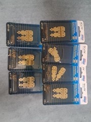 7 Pk of 2 Brass Miniature Decorative Hinge 5/8 In. x 1-7/8 In. National N211-433