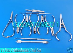New 11 Pcs. Orthodontic Oral Set Ortho Dental Instrument DN-523