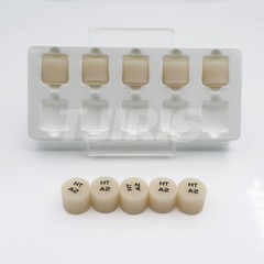 10pcs Dental glass ceramic lithium disilicate (LS2) IPS emax Press ingots