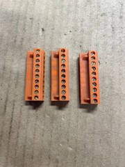 LOT WEIDMULLER 10, 14, 24 POLE PLUG IN CONNECTORS SEE PART #’S IN DESCRIPTION
