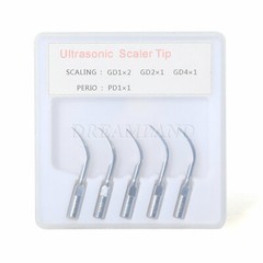 Endo Perio Scaling Dental Ultrasonic Scaler Handpiece 5*Tips fit DTE Satelec