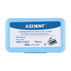 AZDENT 20Sets Dental Orthodontic Buccal Tube 1st 2nd Molar Tube Roth MBT 022
