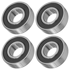 Caltric 6204-2RS 6204-2RDQE6 Side Rubber Sealed Ball Bearings 20x47x14 mm
