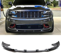 Front Bumper Lip Splitter 3pcs Jeep Grand Cherokee SRT 2013-2016 Carbon Fiber