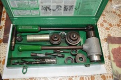 Greenlee Ratchet Knockout Driver Set 1904/1906SB with Case