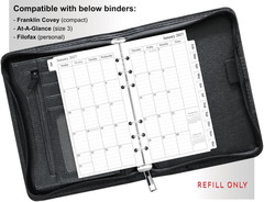 2027 Weekly & Monthly Planner Refill, 3-3/4″ X 6-3/4″, Jan 2027 – Dec 2027, Pers