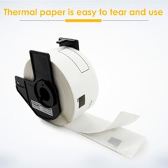 Compatible with Brother Labels DK-2205(62mm x 30.48m) DK-2210 DK-1241 DK-1201