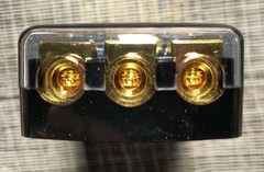 3-Way Copper Distribution Block with 60 Amp Mini ANL Fuse Holder 0GA to 4GA