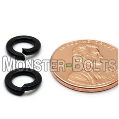 M5 / 5mm Metric Steel Split Lock Washers with Black Oxide Coating DIN 127B