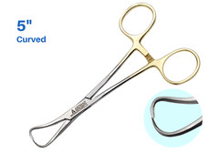 Towel Clamp 5″ Backhaus Forceps Gold Plated Surgical Instruments ARTMAN