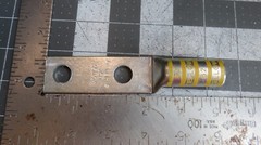 x1 Panduit LCC250-12-X Compression Lug Tin Plated Copper 2 Hole 1/2″ Yellow