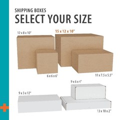 Recycled Shipping Boxes 15x12x10 Inch 30 Pack Easy Folding Eco-Friendly New