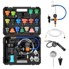47Pc Radiator Coolant Pressure Vacuum Tester Refill Kit Universal Fit Tool