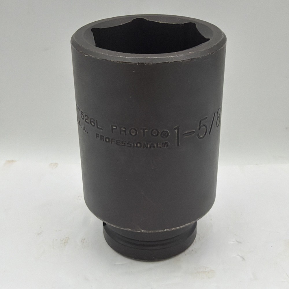 Proto Professional 07526L. 1-5/8″ Deep Impact Socket, 6 Point, 3/4″ Drive